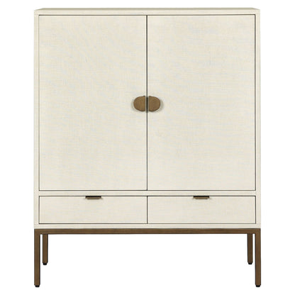 Cressida Bar Cabinet - Ivory Painted Linen