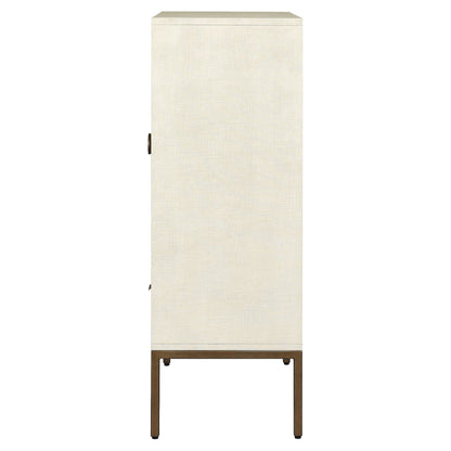 Cressida Bar Cabinet - Ivory Painted Linen