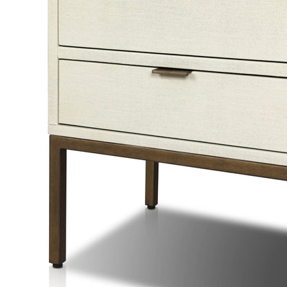 Cressida Bar Cabinet - Ivory Painted Linen