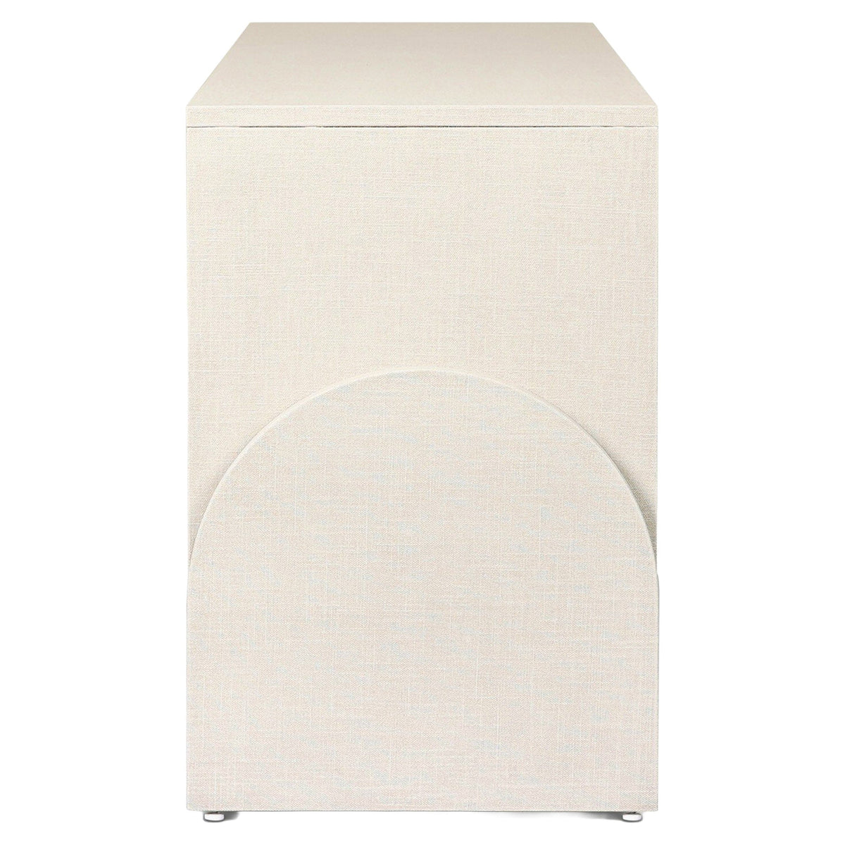 Cressida Media Console - Ivory Painted Linen