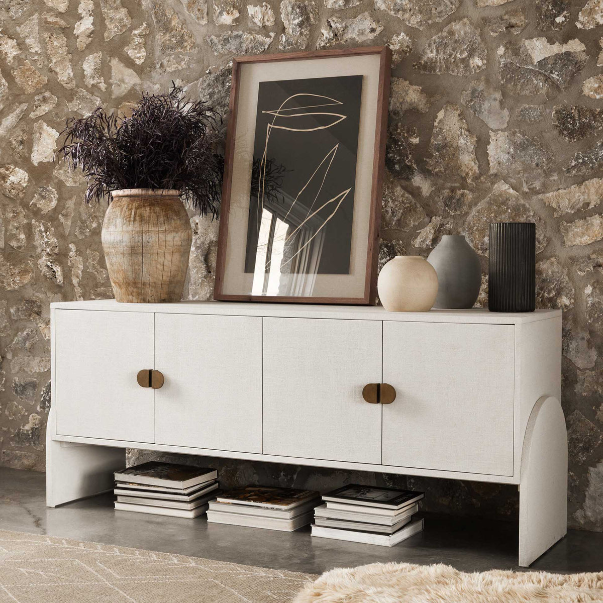 Cressida Sideboard - Ivory Painted Linen