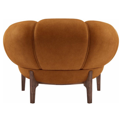 Croissant Lounge Chair - Chamois, Walnut Legs