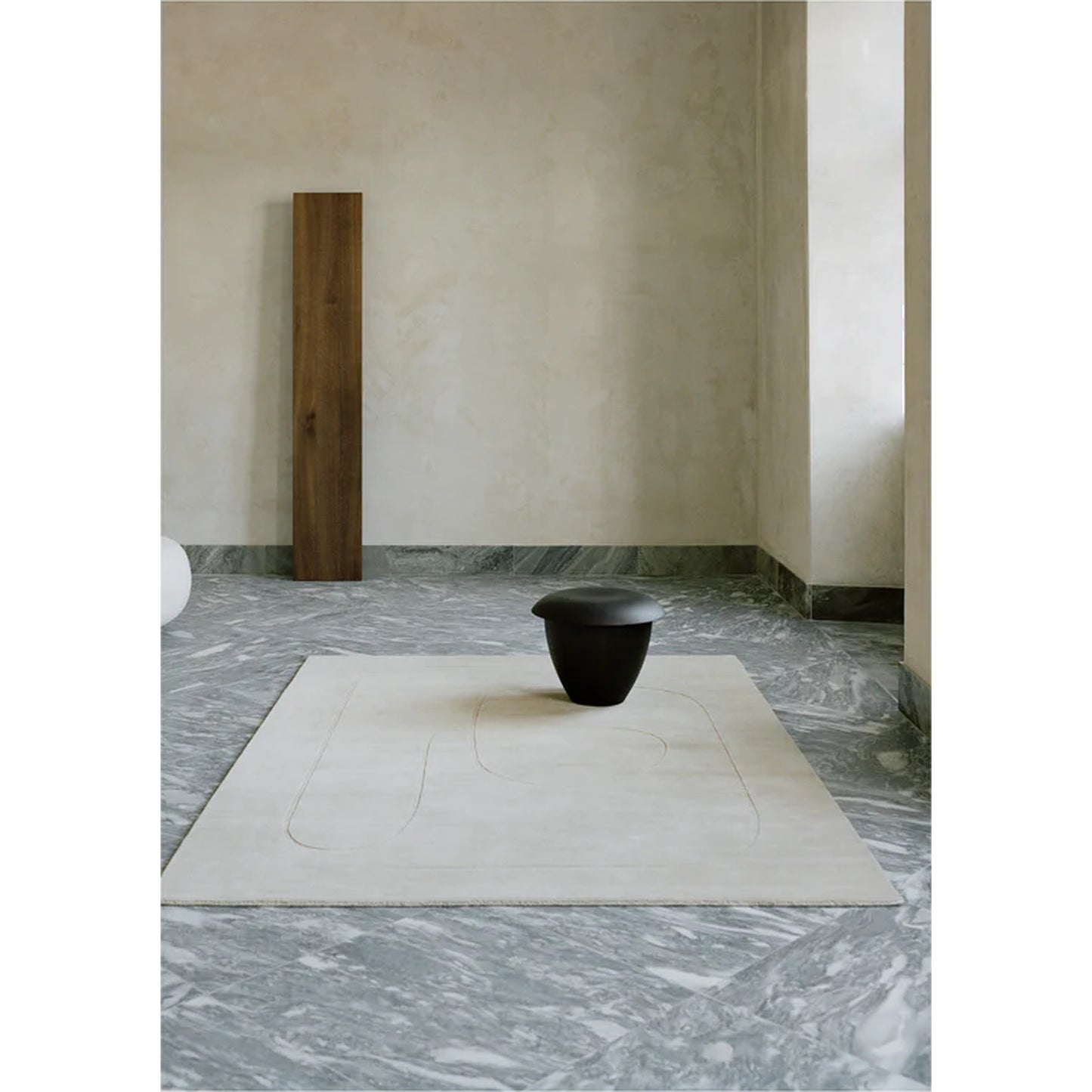 Cursive Expanse Rug - Beige