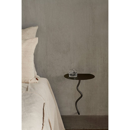Curvature Wall Table - Black Brass