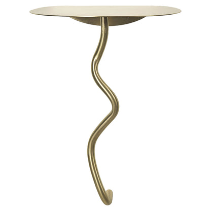 Curvature Wall Table - Brass
