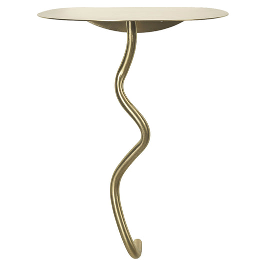 Curvature Wall Table - Brass