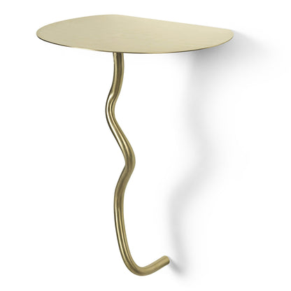 Curvature Wall Table - Brass
