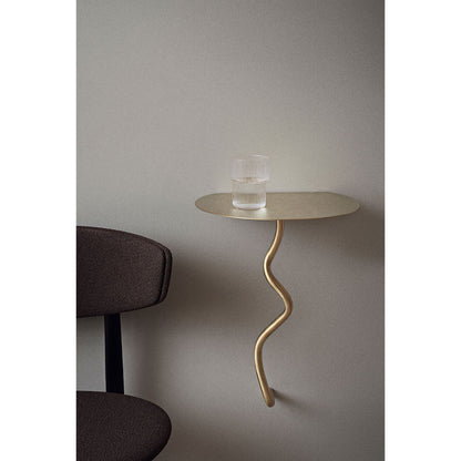 Curvature Wall Table - Brass