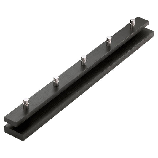 Cutter Coat Rack 28.3" - Black Colored Oak