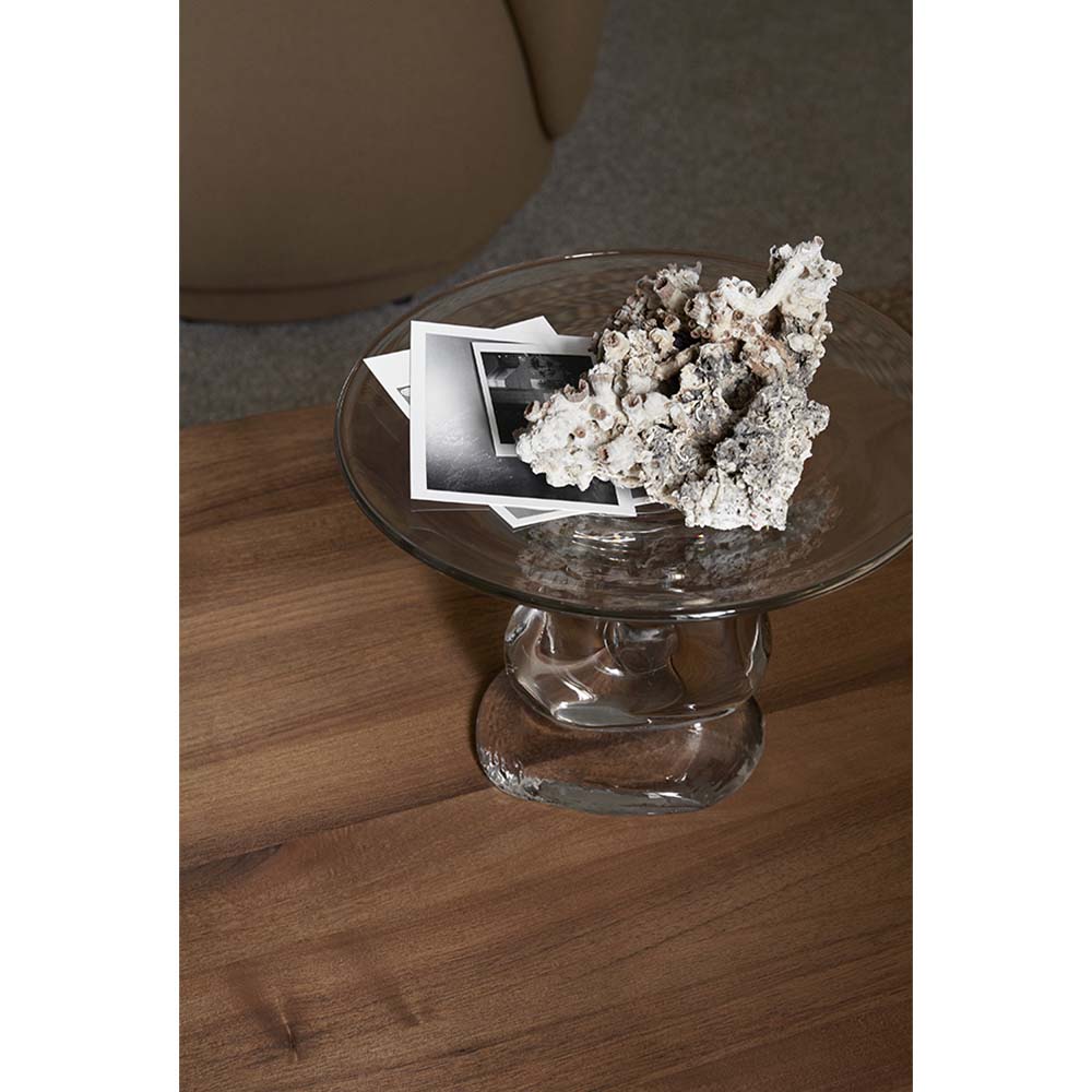 Damo Glass Centerpiece - Clear, Large