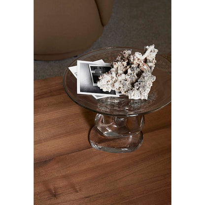 Damo Glass Centerpiece - Clear, Large