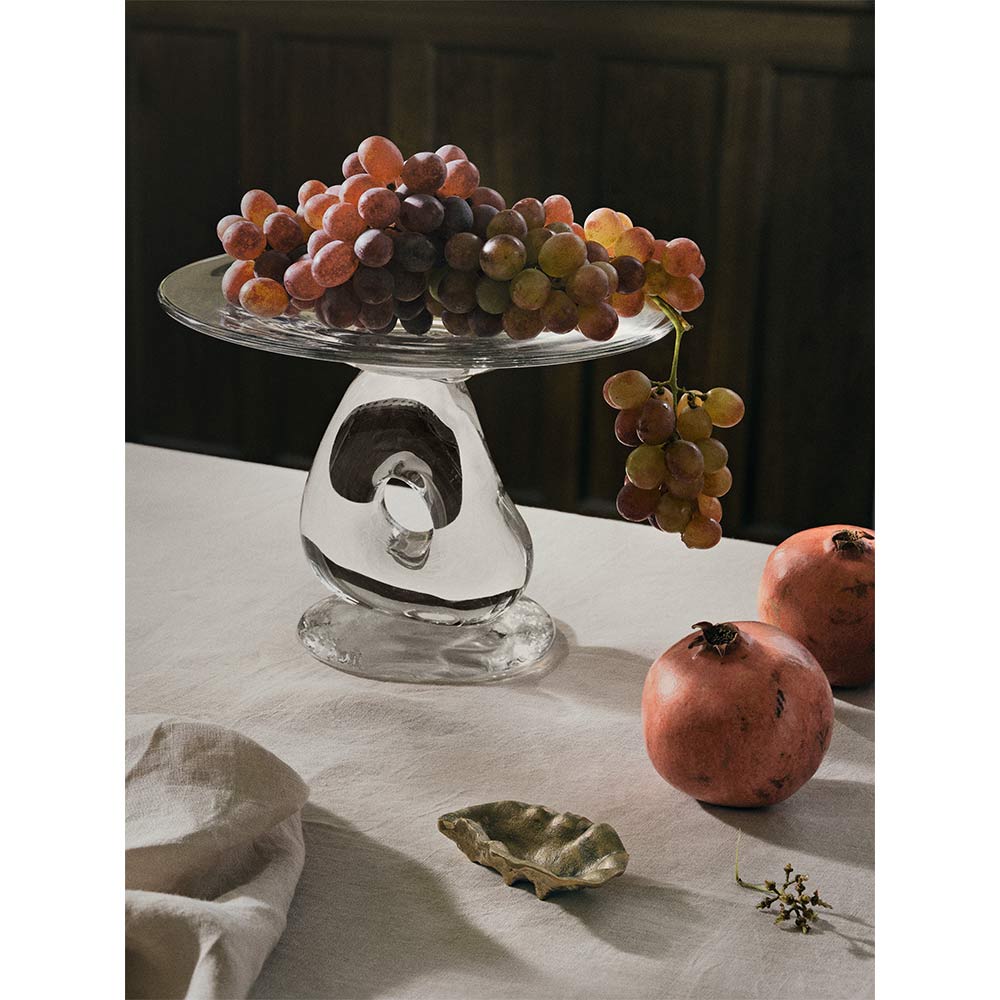 Damo Glass Centerpiece - Clear, Large