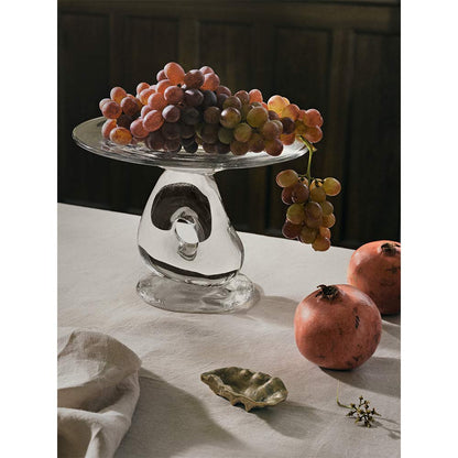 Damo Glass Centerpiece - Clear, Large