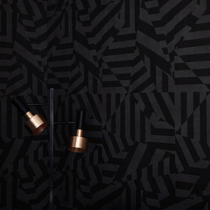 Dazzle Wallpaper - Charcoal