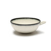 Dé Cups Variation A - Set of 4, Off White and Black