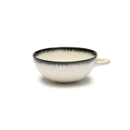 De Set of 4 Espresso Cups Variation A - Off White &amp; Black