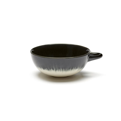 De Set of 4 Espresso Cups Variation B - Off White &amp; Black