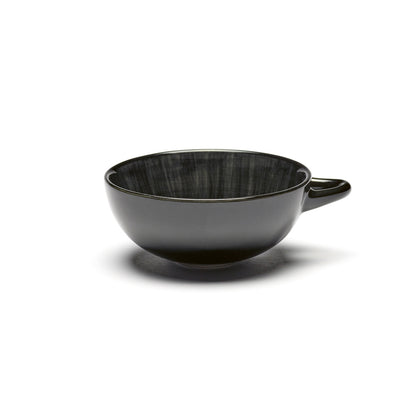 De Set of 4 Espresso Cups Variation C - Off White &amp; Black