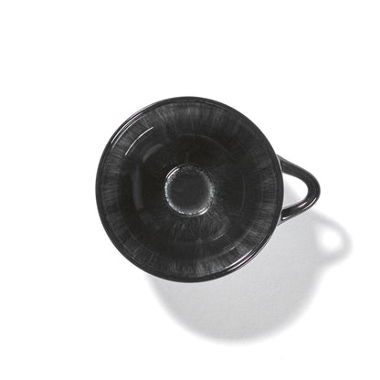 De Set of 4 Espresso Cups Variation C - Off White &amp; Black