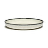 Dé Deep Plates Variation A - Set of 4, Off White and Black, Extra Large