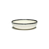 Dé Bowls Variation A - Set of 4, Off White and Black, Small