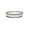 Dé Deep Plates Variation A - Set of 4, Off White and Black, Medium