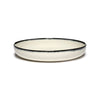Dé Deep Plates Variation A - Set of 4, Off White and Black, Large