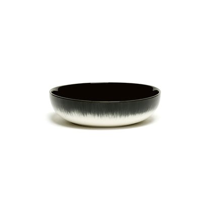 De Set of 4 High Plates Variation B - Off White &amp; Black, 6.1"W