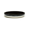 Dé Deep Plates Variation B - Set of 4, Off White and Black, Large