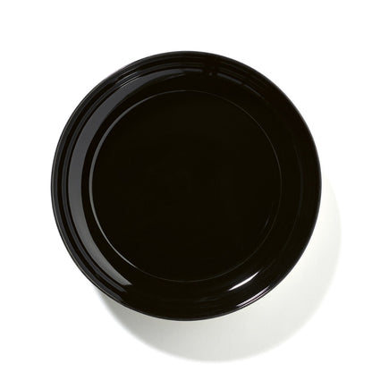 De Set of 4 High Plates Variation B - Off White &amp; Black, 9.45"W