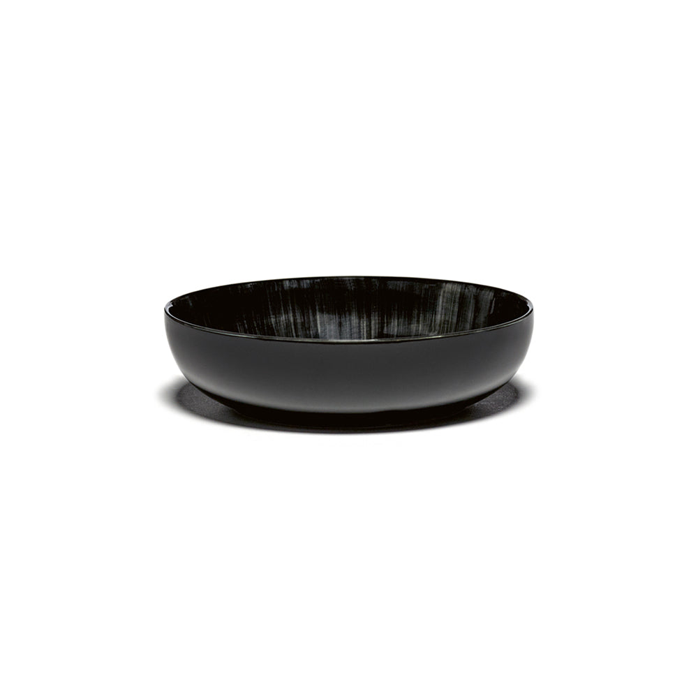 De Set of 4 High Plates Variation C - Off White &amp; Black, 6.1"W