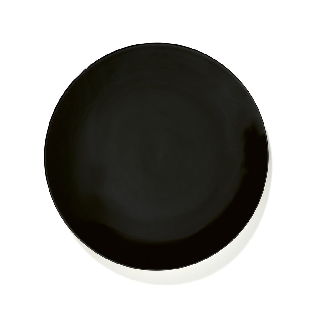 De Set of 4 Plates - Black, 9.45"W