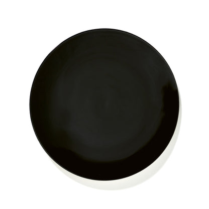 De Set of 4 Plates - Black, 9.45"W