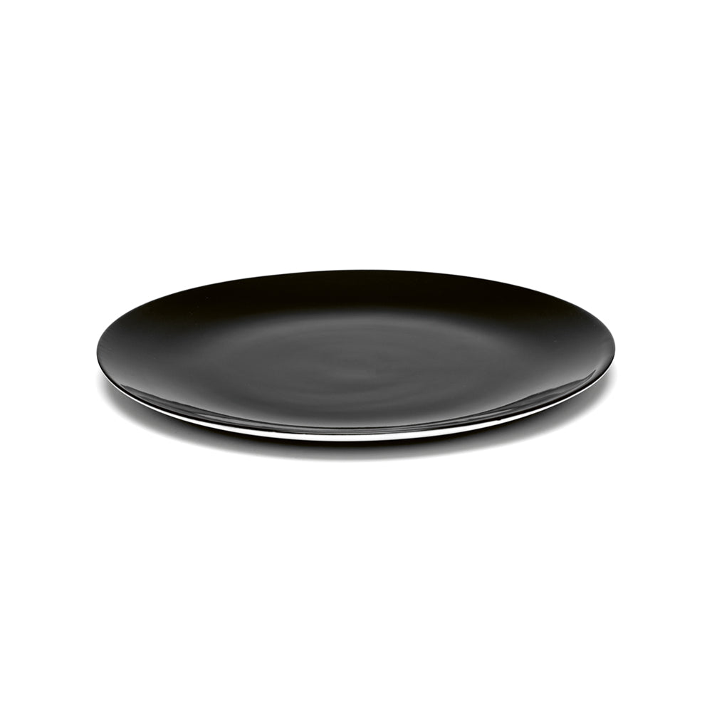 De Set of 4 Plates - Black, 9.45"W