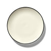 Dé Starter Plates Variation 1 - Set of 4, Off White and Black