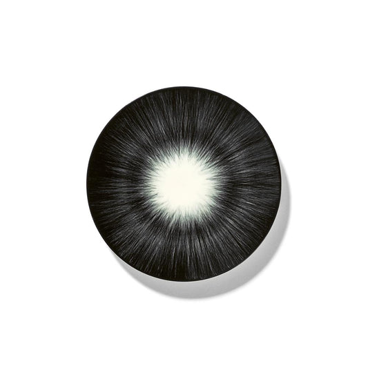 De Set of 4 Plates Variation 5 - Off White &amp; Black, 5.51"W