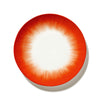 Dé Starter Plates Variation 5 - Set of 4, Off White and Red