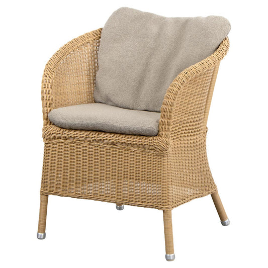 Derby Chair - Taupe Free Cushions, Natural Weave Frame