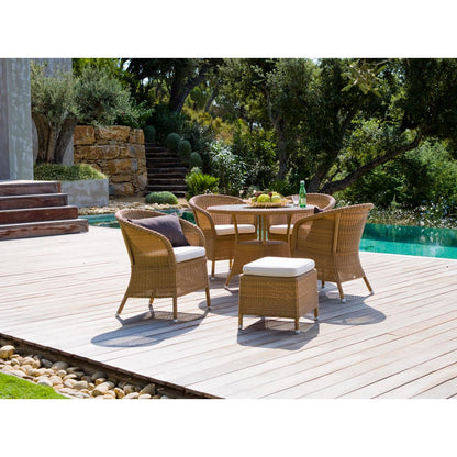 Derby Chair - Taupe Free Seat Cushion, Natural Weave Frame