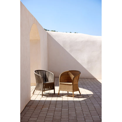 Derby Chair - Taupe Free Seat Cushion, Taupe Rope Frame