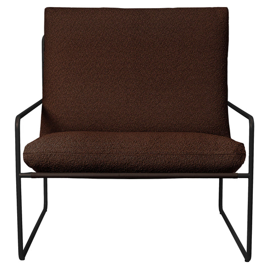 Desert 1-Seater Outdoor Sofa - Chestnut, Black Frame