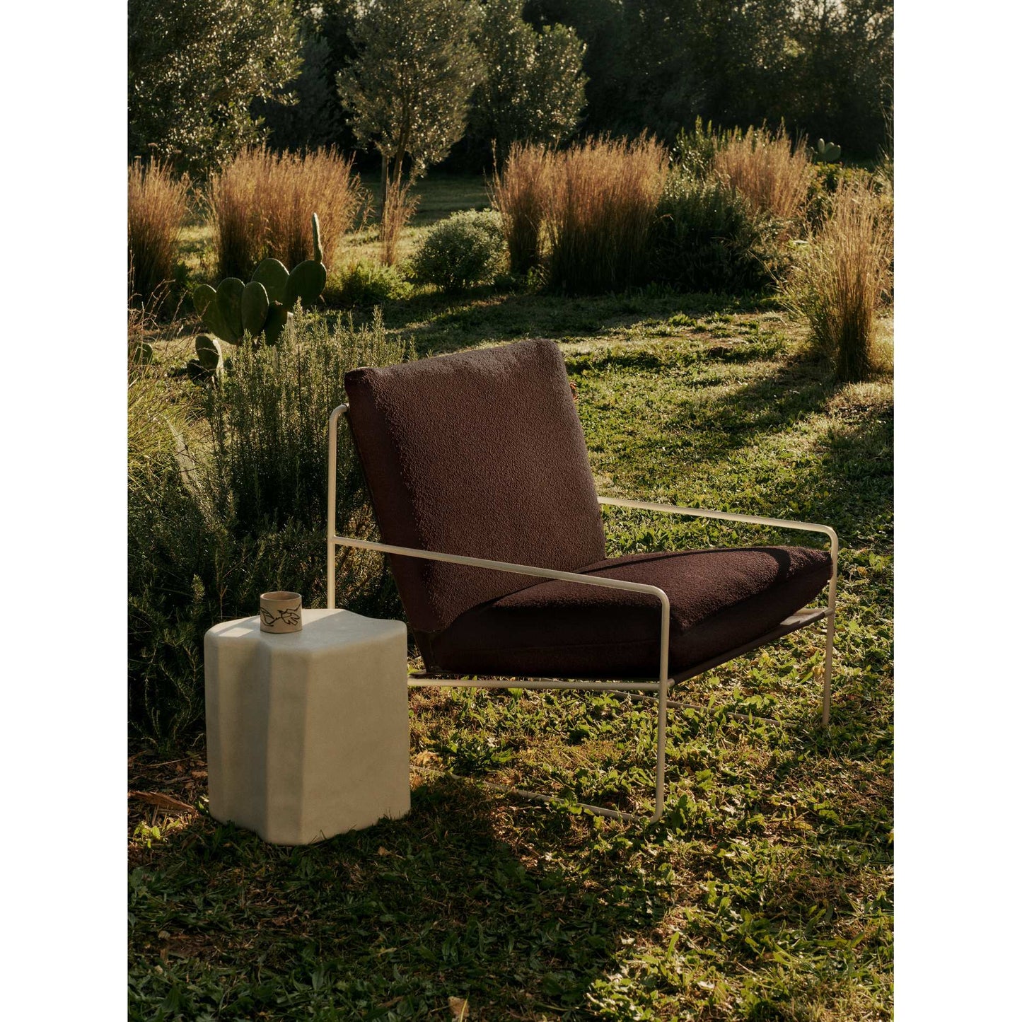 Desert 1-Seater Outdoor Sofa - Chestnut, Cashmere Frame