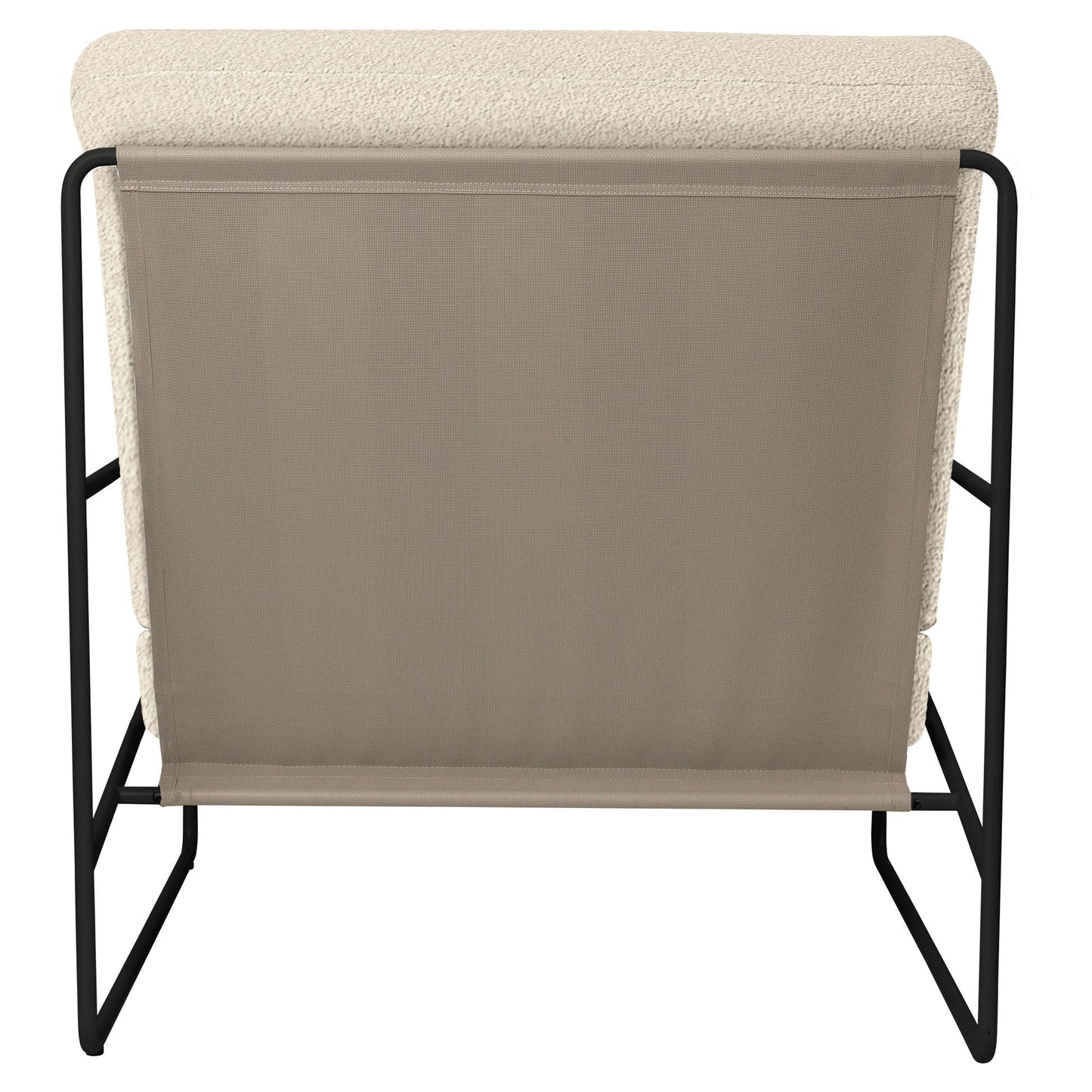 Desert 1-Seater Outdoor Sofa - Off White, Black Frame