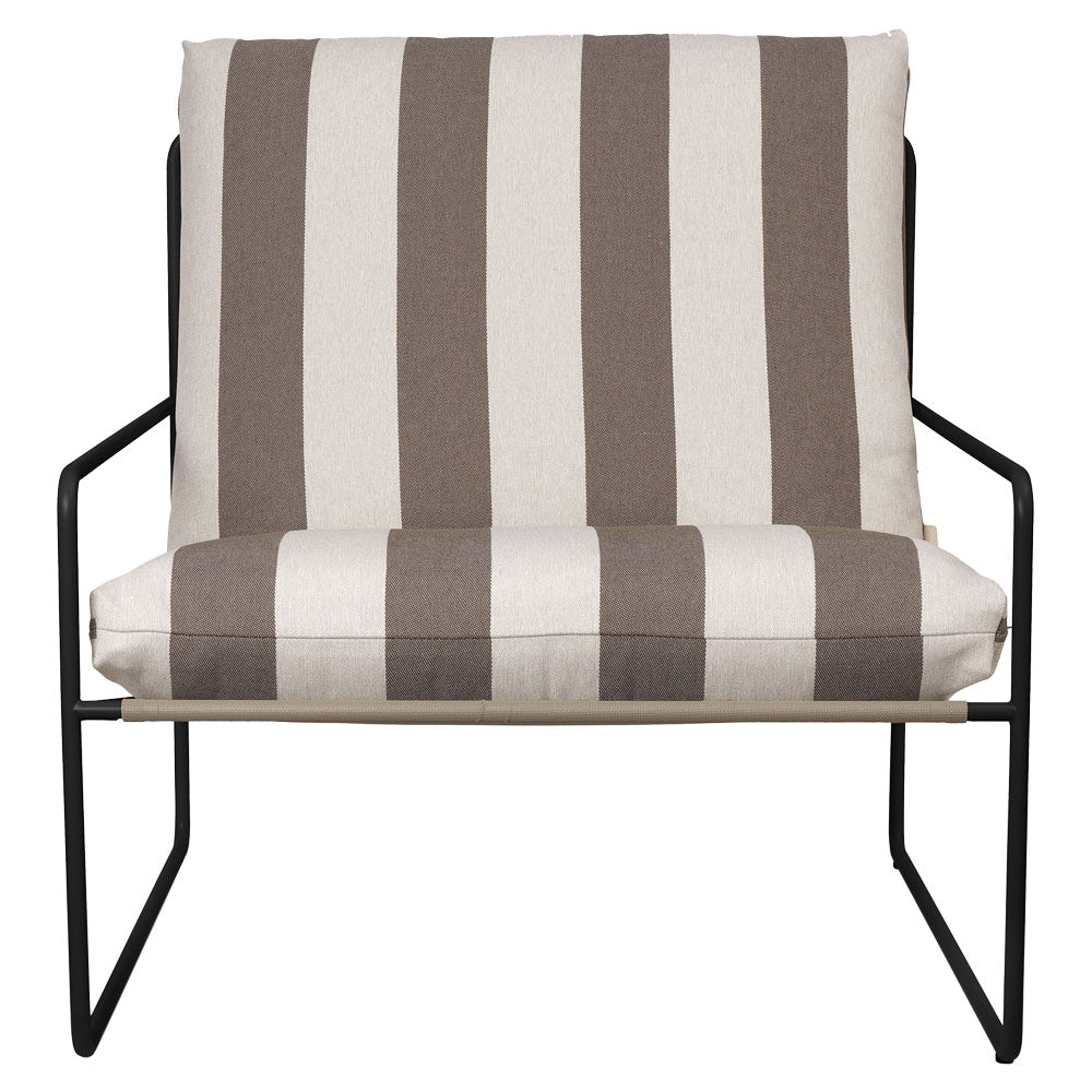 Desert 1-seater Stripe - Black, Chocolate