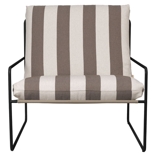 Desert 1-seater Stripe - Black, Chocolate