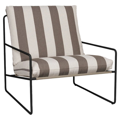 Desert 1-seater Stripe - Black, Chocolate