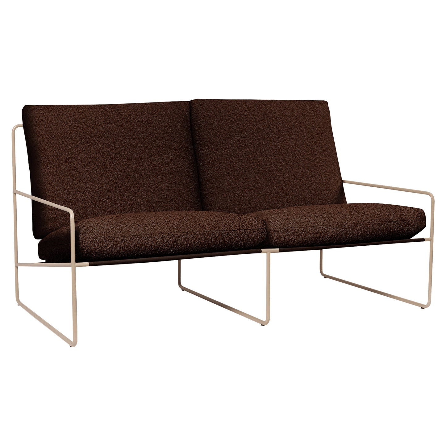 Desert 2-Seater Outdoor Sofa - Chestnut, Cashmere Frame