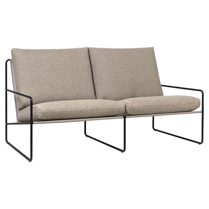 Desert 2-Seater Outdoor Sofa - Dark Sand, Black Frame