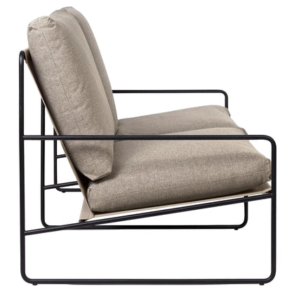 Desert 2-Seater Outdoor Sofa - Dark Sand, Black Frame