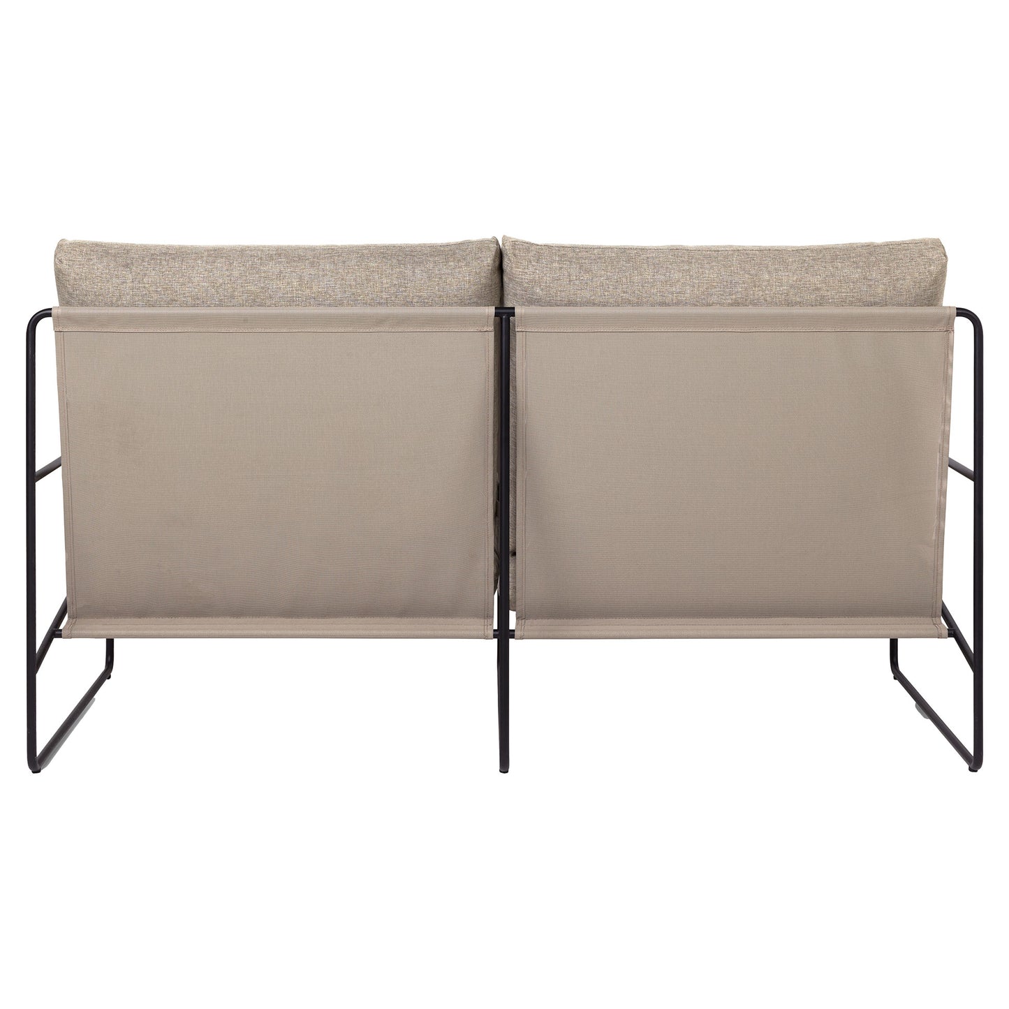 Desert 2-Seater Outdoor Sofa - Dark Sand, Black Frame